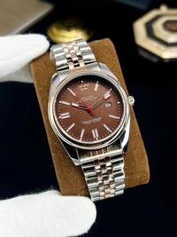 Stylish Men's Steel Chain Strap Analogue Watch – Modern Daily Wear