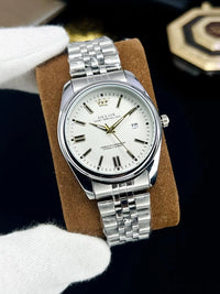 Stylish Men's Steel Chain Strap Analogue Watch – Modern Daily Wear
