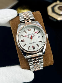 Stylish Men's Steel Chain Strap Analogue Watch – Modern Daily Wear