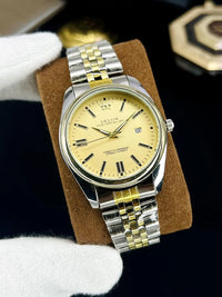 Stylish Men's Steel Chain Strap Analogue Watch – Modern Daily Wear