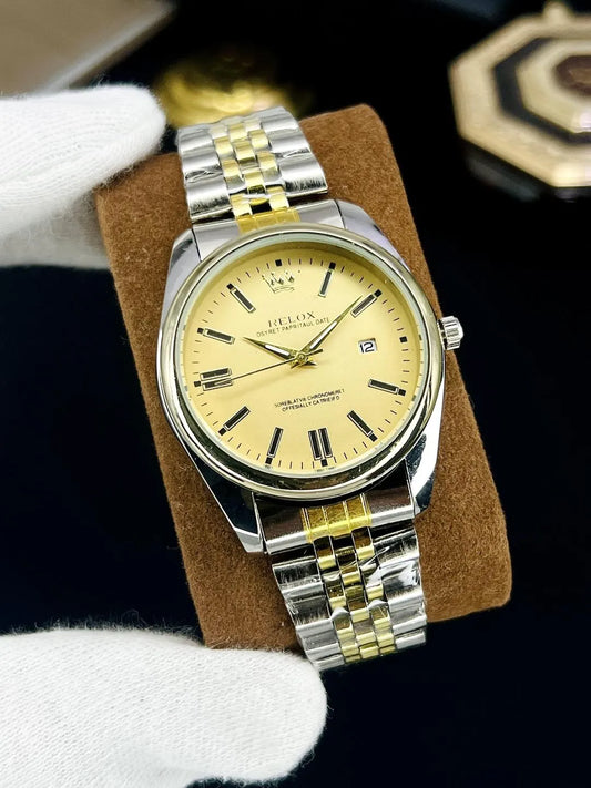 Stylish Men's Steel Chain Strap Analogue Watch – Modern Daily Wear